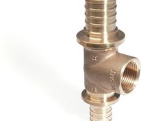 Тройник REHAU 32х3/4"ВРх32 RX+ с резьбой на боковом проходе