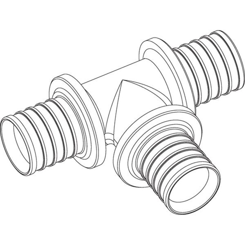 Тройник РЕХАУ 63х63х63 RX+ бронза