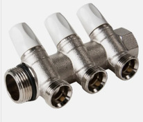 Распределительный коллектор G3/4  3 отвода G 3/4 РЕХАУ