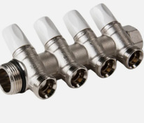 Распределительный коллектор G3/4  4 отвода G 3/4 РЕХАУ