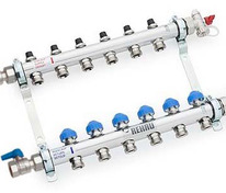 Распределительный коллектор HKV на 3 контура нержавеющая сталь (новый)